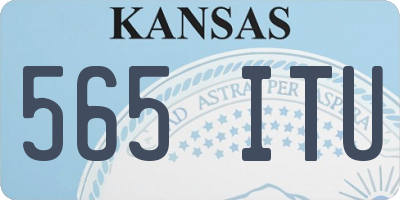 KS license plate 565ITU
