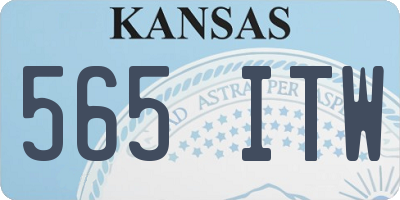 KS license plate 565ITW