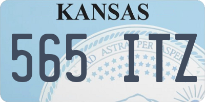 KS license plate 565ITZ