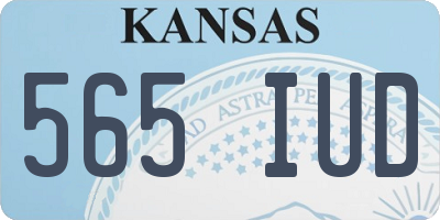 KS license plate 565IUD