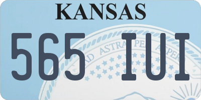 KS license plate 565IUI