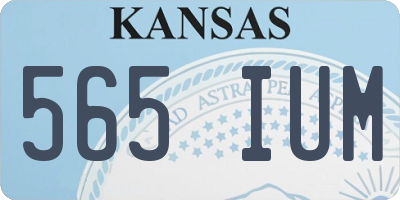 KS license plate 565IUM