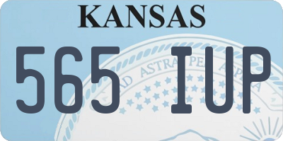 KS license plate 565IUP