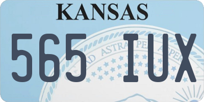 KS license plate 565IUX