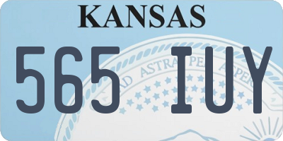 KS license plate 565IUY