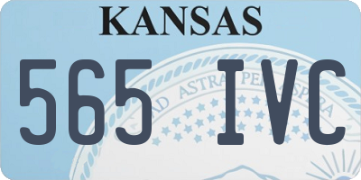 KS license plate 565IVC
