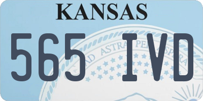 KS license plate 565IVD