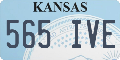 KS license plate 565IVE
