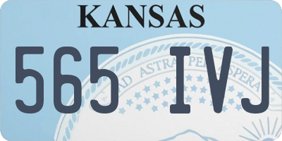 KS license plate 565IVJ