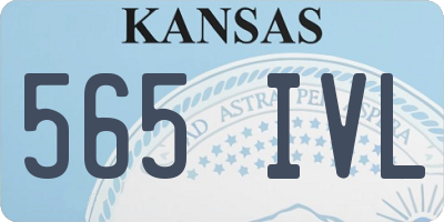 KS license plate 565IVL