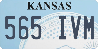 KS license plate 565IVM