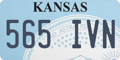 KS license plate 565IVN
