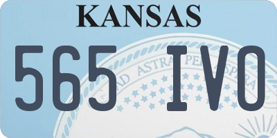KS license plate 565IVO