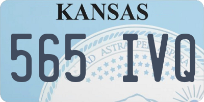 KS license plate 565IVQ
