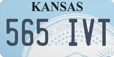 KS license plate 565IVT