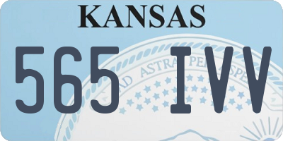 KS license plate 565IVV