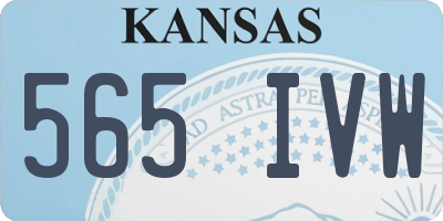 KS license plate 565IVW