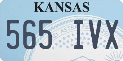 KS license plate 565IVX
