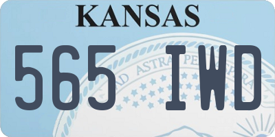 KS license plate 565IWD
