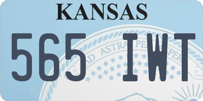 KS license plate 565IWT