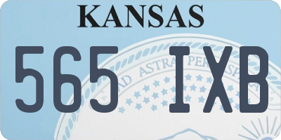 KS license plate 565IXB