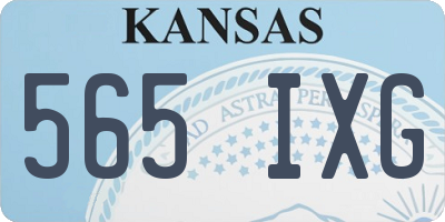 KS license plate 565IXG