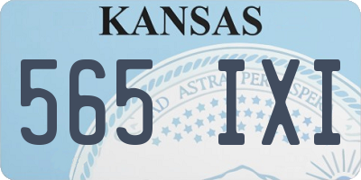 KS license plate 565IXI