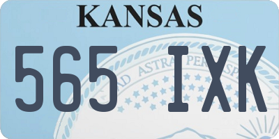 KS license plate 565IXK