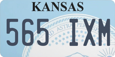 KS license plate 565IXM