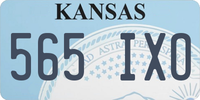 KS license plate 565IXO