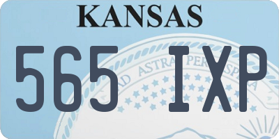 KS license plate 565IXP