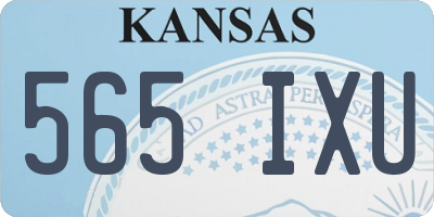 KS license plate 565IXU