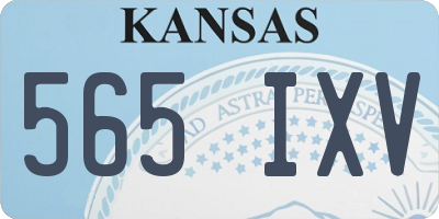 KS license plate 565IXV