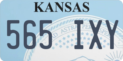 KS license plate 565IXY