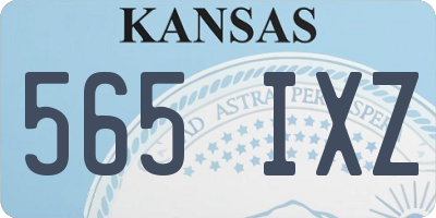 KS license plate 565IXZ