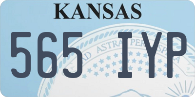 KS license plate 565IYP