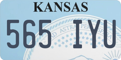 KS license plate 565IYU