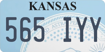 KS license plate 565IYY