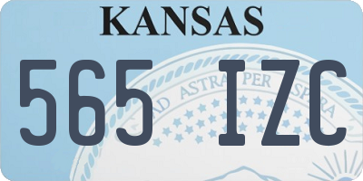 KS license plate 565IZC