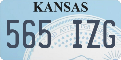 KS license plate 565IZG