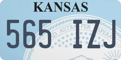 KS license plate 565IZJ