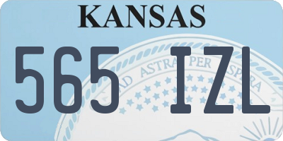 KS license plate 565IZL