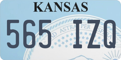 KS license plate 565IZQ