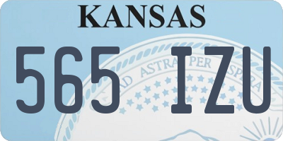 KS license plate 565IZU