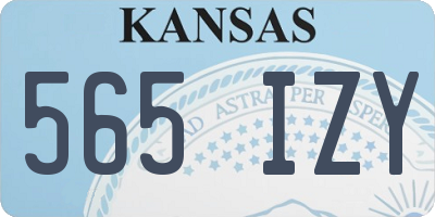 KS license plate 565IZY