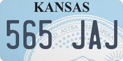 KS license plate 565JAJ