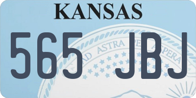 KS license plate 565JBJ