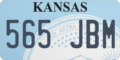 KS license plate 565JBM