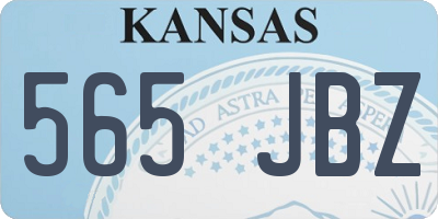 KS license plate 565JBZ