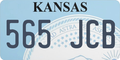 KS license plate 565JCB